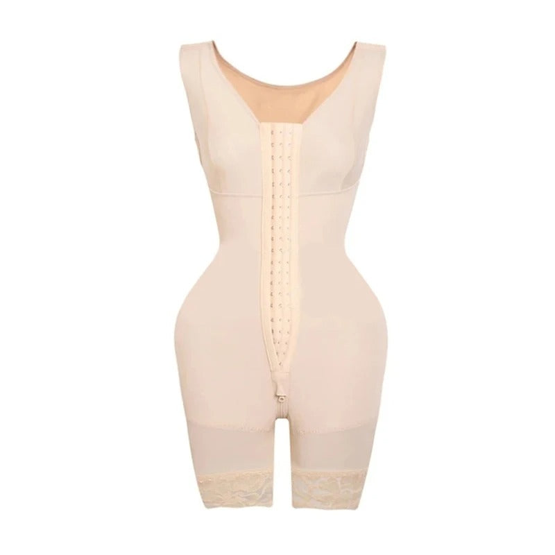 Zyrah Fajas Colombianas Inspired Shapewear Seamless Tummy Control Bodysuit  with Zipper Crotch