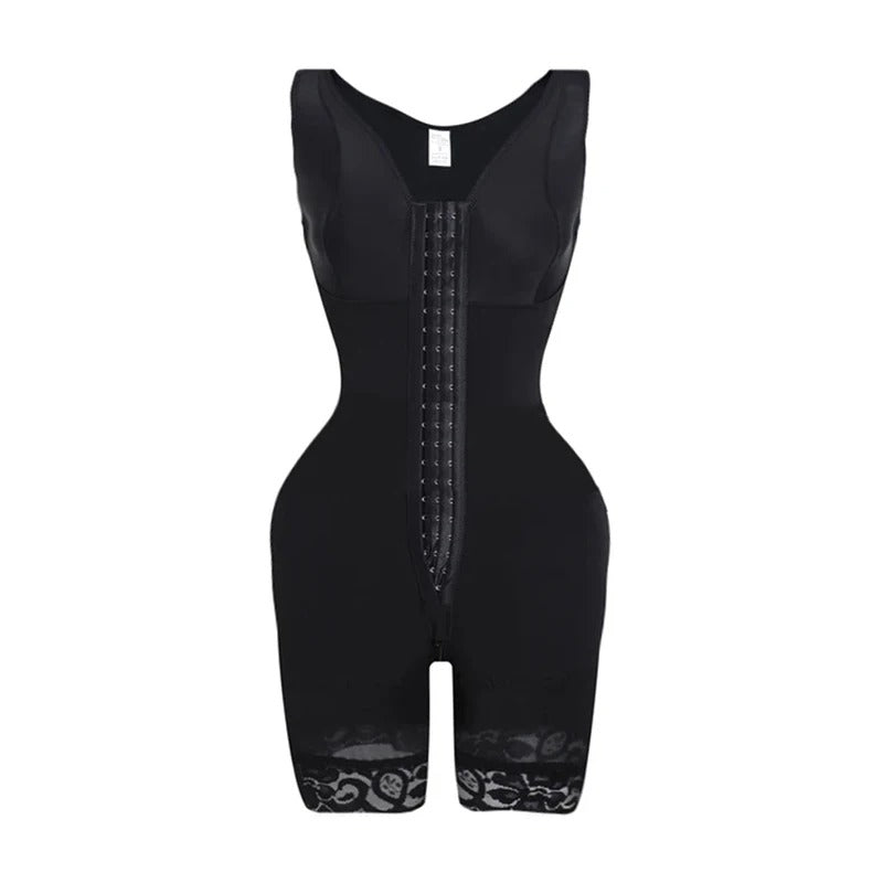 Zyrah Fajas Colombianas Inspired Shapewear Seamless Tummy Control Bodysuit  with Zipper Crotch