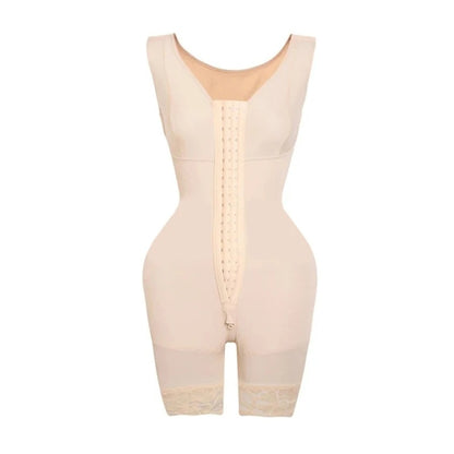 Zyrah Fajas Colombianas Inspired Shapewear Seamless Tummy Control Bodysuit  with Zipper Crotch