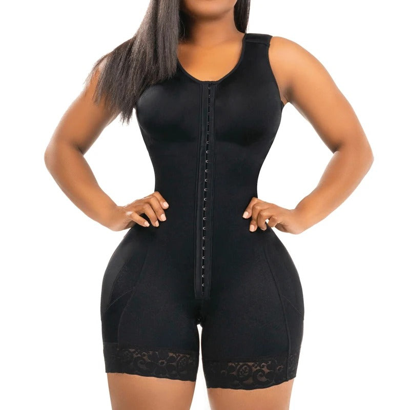 Zyrah Fajas Colombianas Inspired Shapewear Seamless Tummy Control Bodysuit  with Zipper Crotch