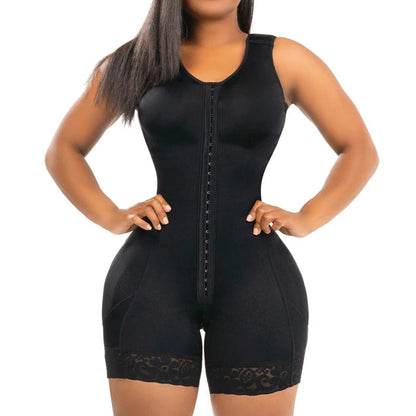 Zyrah Fajas Colombianas Inspired Shapewear Seamless Tummy Control Bodysuit  with Zipper Crotch